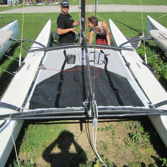 Trampoline Trampoline compatible Hobie Cat 18, mesh cousu